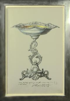 Collection of Watercolour Designs for Silverware  - 2231603
