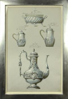 Collection of Watercolour Designs for Silverware  - 2231606