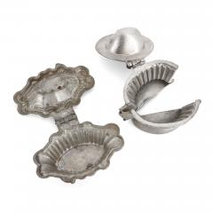 Collection of eight American pewter ice cream moulds - 3446610