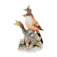 Collection of five bisque porcelain bird models - 4212708