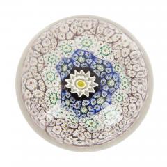 Collection of six glass multicoloured paperweights - 4239120