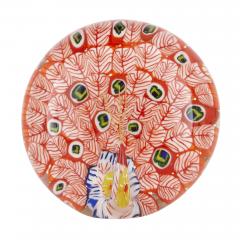 Collection of six glass multicoloured paperweights - 4239121