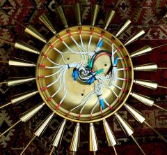 Collosal Ballroom Spider Ceiling Light Germany 1950s - 1548654