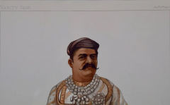 Colored Vanity Fair Caricature of the Gaekwar of Baroda Prince of India  - 2694713