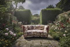 Colorful Danish Curved MCM Sofa - 4534060