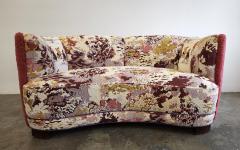 Colorful Danish Curved MCM Sofa - 4534068