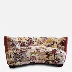 Colorful Danish Curved MCM Sofa - 4534150