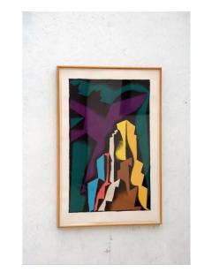 Colorful Geometric Print Framed - 2845993