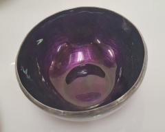 Colorful Handmade Eva Hidstr m Sterling Silver Enameled Bowl Set Finland 1970s - 4725908
