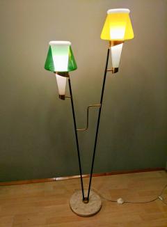 Colorful Italian Modern Floor Lamp with marble base 1960s - 932522