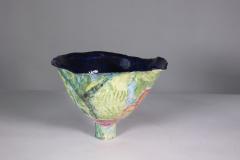Colourful Pottery Finely Made Conical Shaped Centrepiece - 4189423