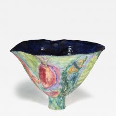 Colourful Pottery Finely Made Conical Shaped Centrepiece - 4232776