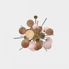 Combined Pink Murano Glass Balls Lamp - 3956464