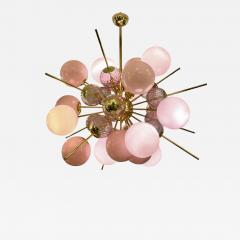 Combined Pink Murano Glass Balls Lamp - 3957284