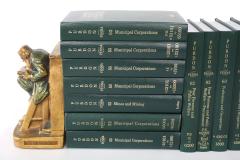 Complete Purdons Gilt Leather Bound Library Book Collection Set - 1960642