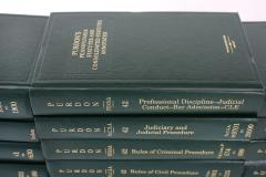 Complete Purdons Gilt Leather Bound Library Book Collection Set - 1960650