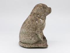Composite Stone Bull Dog Garden Ornament England 1970s - 4812043