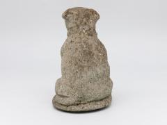 Composite Stone Bull Dog Garden Ornament England 1970s - 4812044