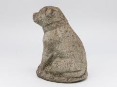 Composite Stone Bull Dog Garden Ornament England 1970s - 4812045