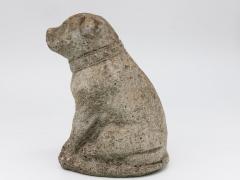 Composite Stone Bull Dog Garden Ornament England 1970s - 4812046