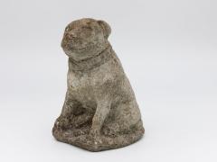 Composite Stone Bull Dog Garden Ornament England 1970s - 4812048