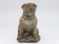 Composite Stone Bull Dog Garden Ornament England 1970s - 4812194