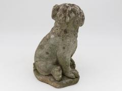 Composite Stone Bull Dog Garden Ornaments England 1970s - 4597906