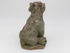 Composite Stone Bull Dog Garden Ornaments England 1970s - 4597908