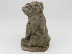 Composite Stone Bull Dog Garden Ornaments England 1970s - 4597909