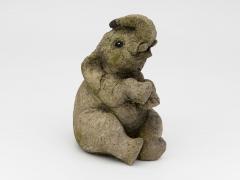 Composite Stone Elephant Garden Statue England Late 20th C  - 4639137
