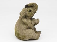 Composite Stone Elephant Garden Statue England Late 20th C  - 4639139