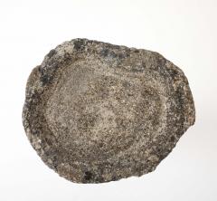 Composite Stone Faux Bois Birdbath with Squirrel Garden Ornament English 20th C - 4746451