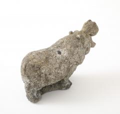 Composite Stone Hippopotamus Garden Ornament English 20th Century - 4746437