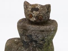 Composite Stone Kitten in Boot Garden Ornament English 20th Century - 4747618
