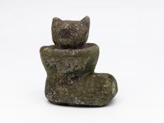 Composite Stone Kitten in Boot Garden Ornament English 20th Century - 4747619