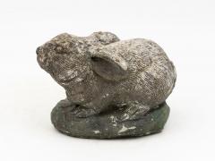 Composite Stone Rabbit or Bunny Garden Ornament French 20th Century - 4620299