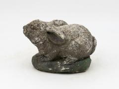 Composite Stone Rabbit or Bunny Garden Ornament French 20th Century - 4620301