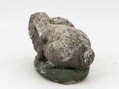Composite Stone Rabbit or Bunny Garden Ornament French 20th Century - 4620302