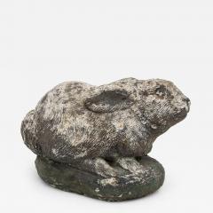 Composite Stone Rabbit or Bunny Garden Ornament French 20th Century - 4620451