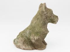 Composite Stone Scottie or Westie Dog English Mid 20th C  - 4597915