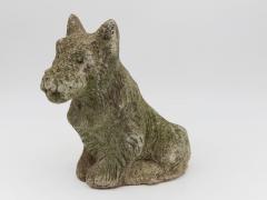 Composite Stone Scottie or Westie Dog English Mid 20th C  - 4597921