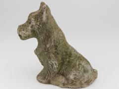 Composite Stone Scottie or Westie Dog English Mid 20th C  - 4597922