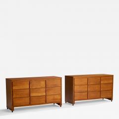 Conant Ball Chests of Drawers in Walnut USA 1950s - 4771087