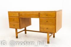 Conant Ball Style Mid Century Maple Solid Wood Double Sided Desk - 1869836