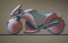 Concept Futurism Guzzi Motorcycle Design Renderings Italy 1950 - 3129419
