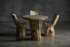 Concrete Tree Trunk Garden Set France 20th Century - 4157307