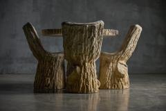 Concrete Tree Trunk Garden Set France 20th Century - 4157309