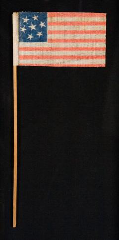 Confederate Sympathizer Parade Flag with 7 Whimsical Stars 1861 - 126621