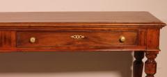 Console In Cherry Wood With Two Drawers 19 Century From France - 3542745