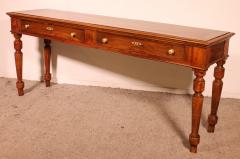 Console In Cherry Wood With Two Drawers 19 Century From France - 3542747